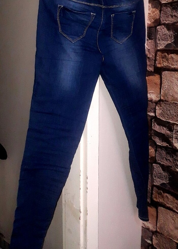 C&A kot pantolon jean mavi tayt görünümlü jean 38 beden - Görsel 2