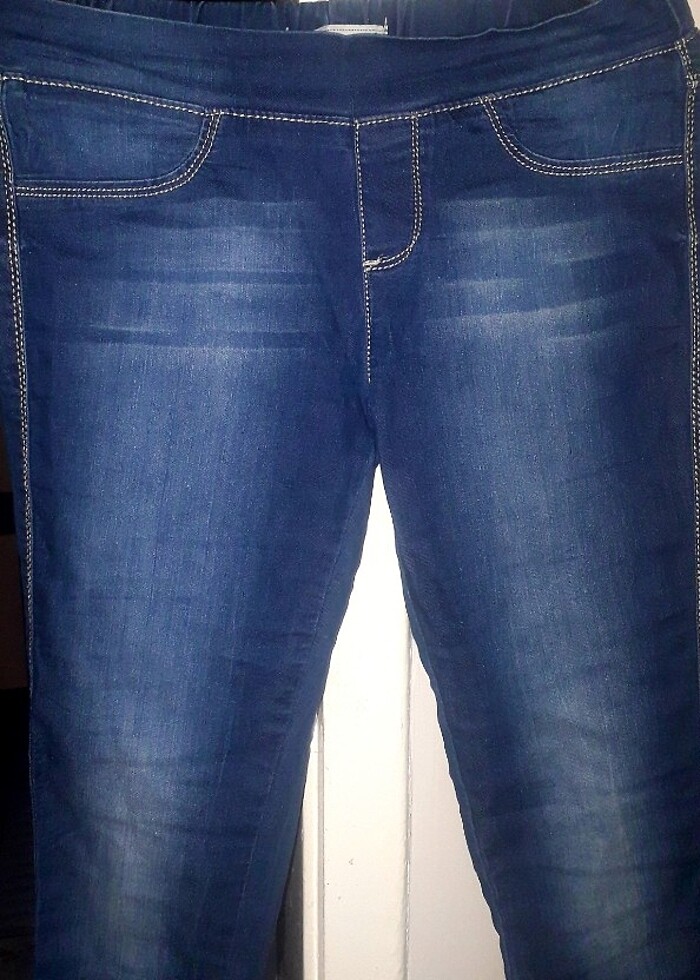 C&A kot pantolon jean mavi tayt görünümlü jean 38 beden - Görsel 4