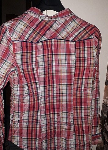 Stradivarius Xl beden ekose gömlek pembe tonlarında - Görsel 3