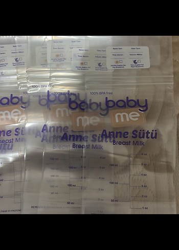 Baby me anne sütü saklama poşeti - Görsel 3