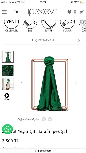 İpekevi İpekevi Zümrüt şal