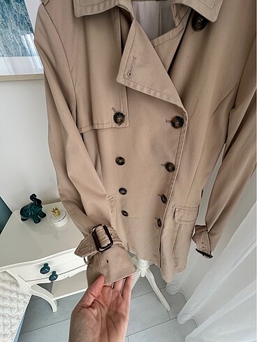 40 Beden Şık bir tren trenchcoat .