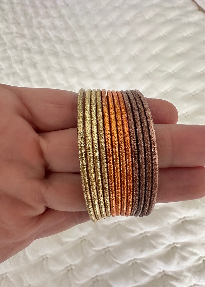 Zara?dan toprak rengi bilezikler ???? - Görsel 2