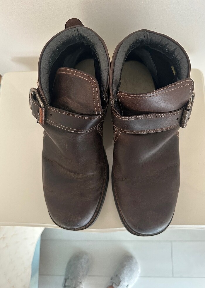 Yurtdışından tabanı kalın gerçek deri harika botlar. - Görsel 4