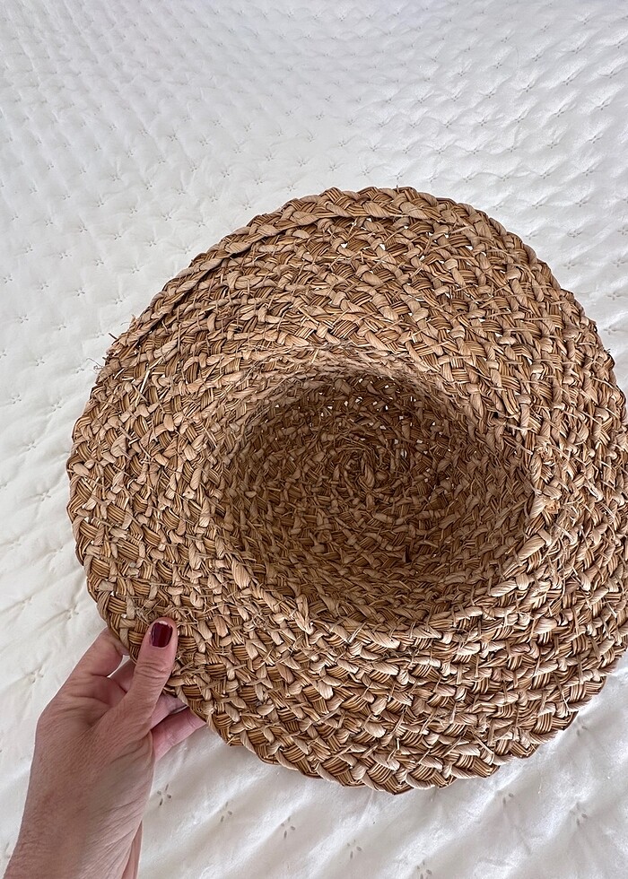 Hasır çok tatlı şapka - Görsel 5