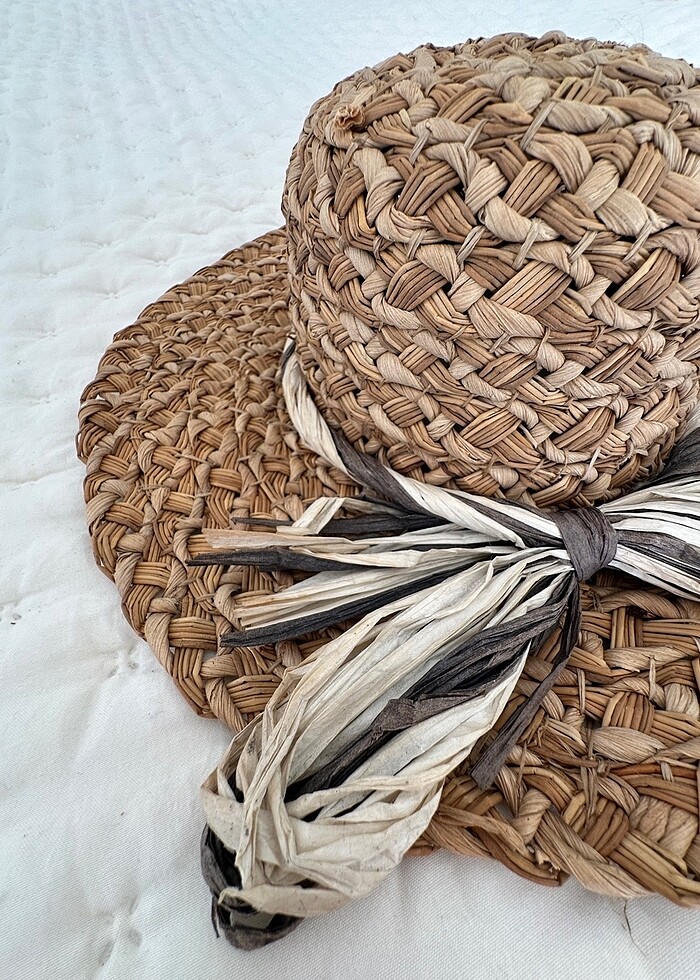 Hasır çok tatlı şapka - Görsel 2