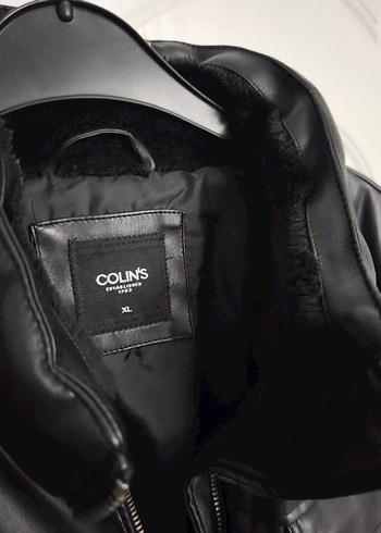 Siyah Deri Biker Ceket - Görsel 4