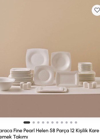 Raraca Fine Pearl 58 Parça 12 Kişilik Kare Yemek Takımı - Görsel 4