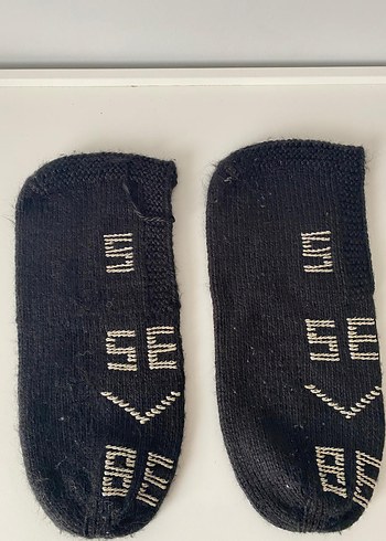 Nakışlı Siyah patik - Görsel 2