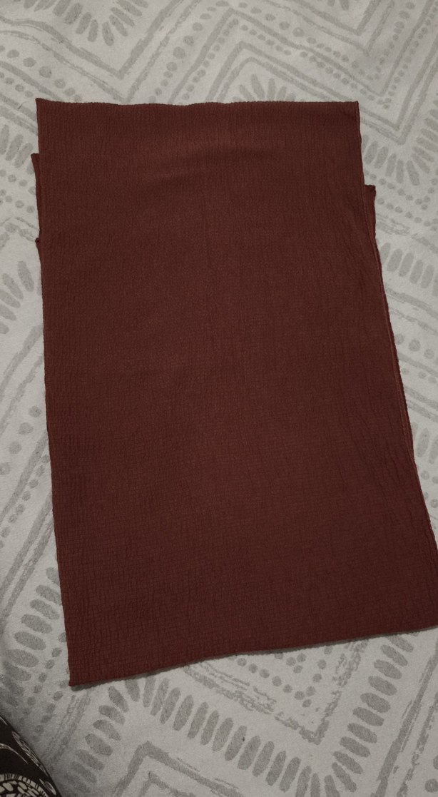 Kahverengi Keten Kadın Şal - Görsel 3