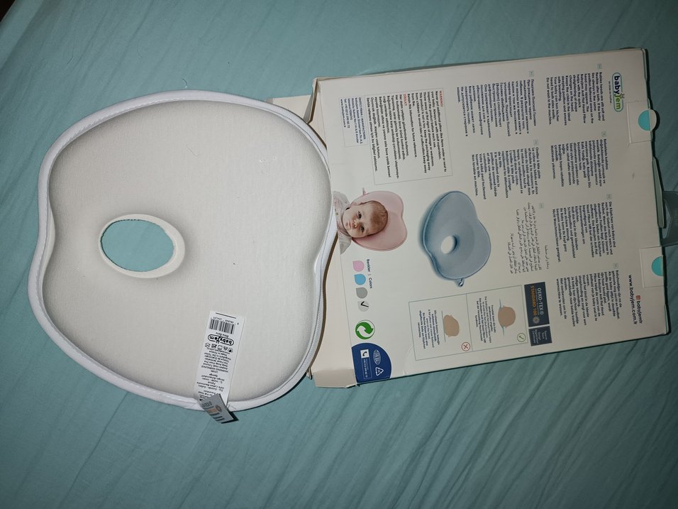 BabyJem Gri Düz Kafa Yastığı - Görsel 4