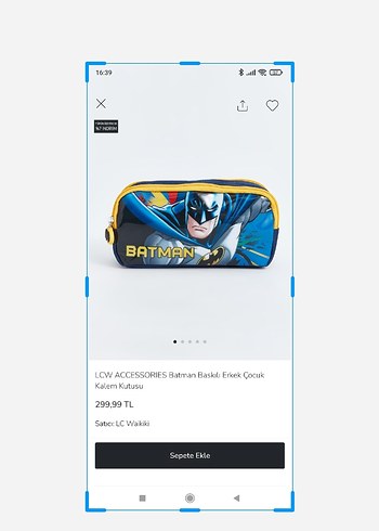 Beden LCW Batman Baskılı Erkek Çocuk Okul Çantası