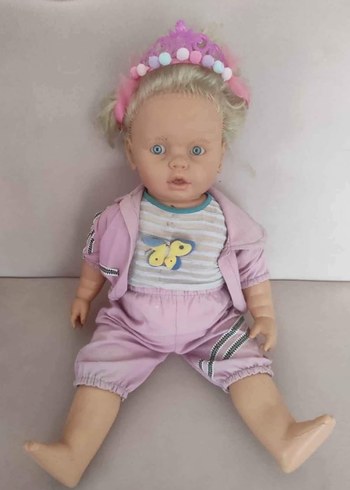 Pembe Kelebekli Bebek Oyuncak - Görsel 2