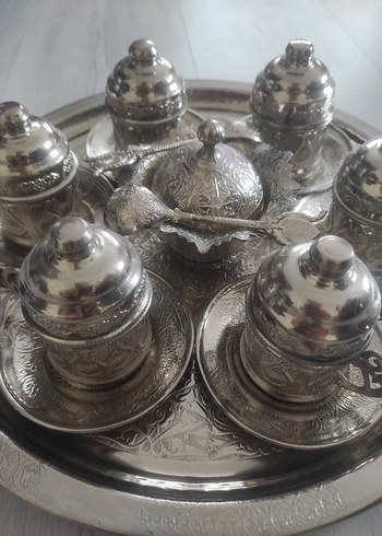 Gümüş İşlemeli Çay Seti - Görsel 3