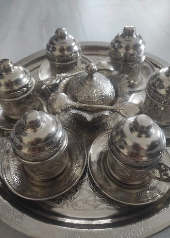 Gümüş İşlemeli Çay Seti - Görsel 2