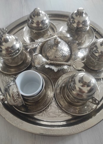 Gümüş İşlemeli Çay Seti - Görsel 4