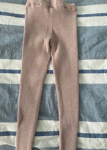 Bej Triko Kız Taytı - Görsel 2