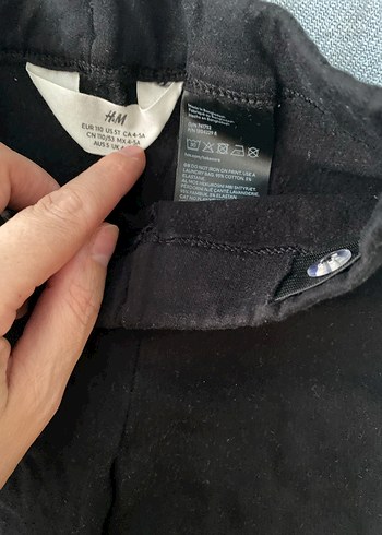 Kız Çocuk Siyah Denim Tayt - Görsel 2