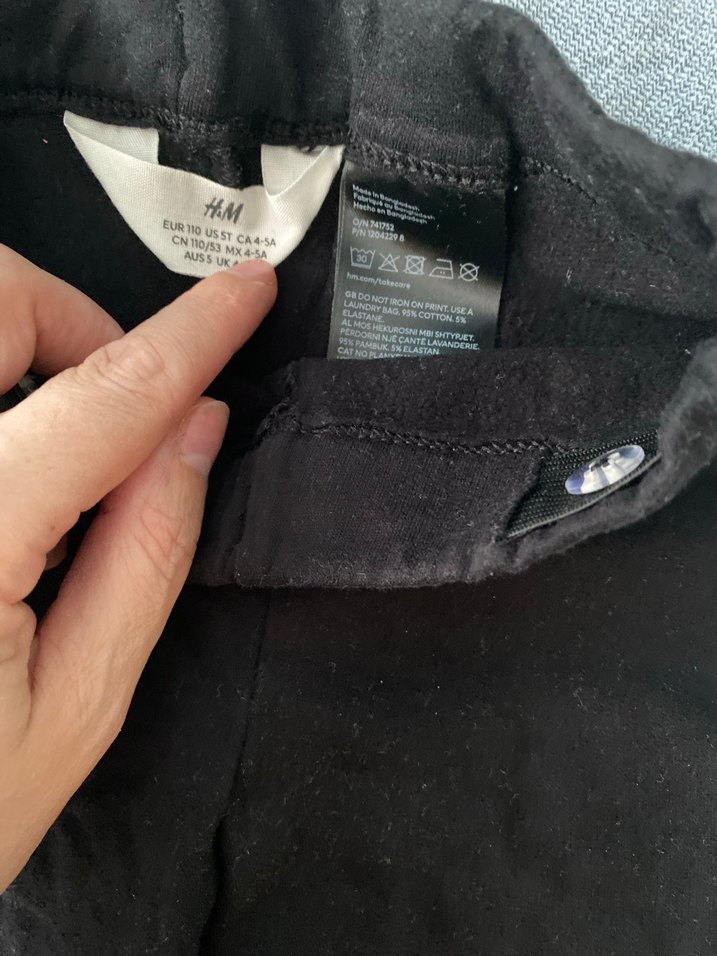 Kız Çocuk Siyah Denim Tayt - Görsel 2