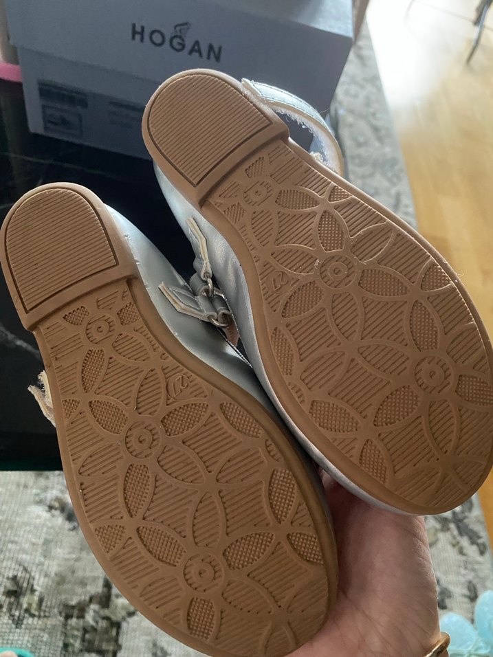 Kız Çocuk Beyaz Tokalı Bale Ayakkabısı - Görsel 2