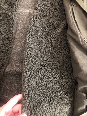 MERİ STORE polarlı trençkot - Görsel 4