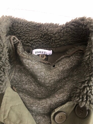 MERİ STORE polarlı trençkot - Görsel 2