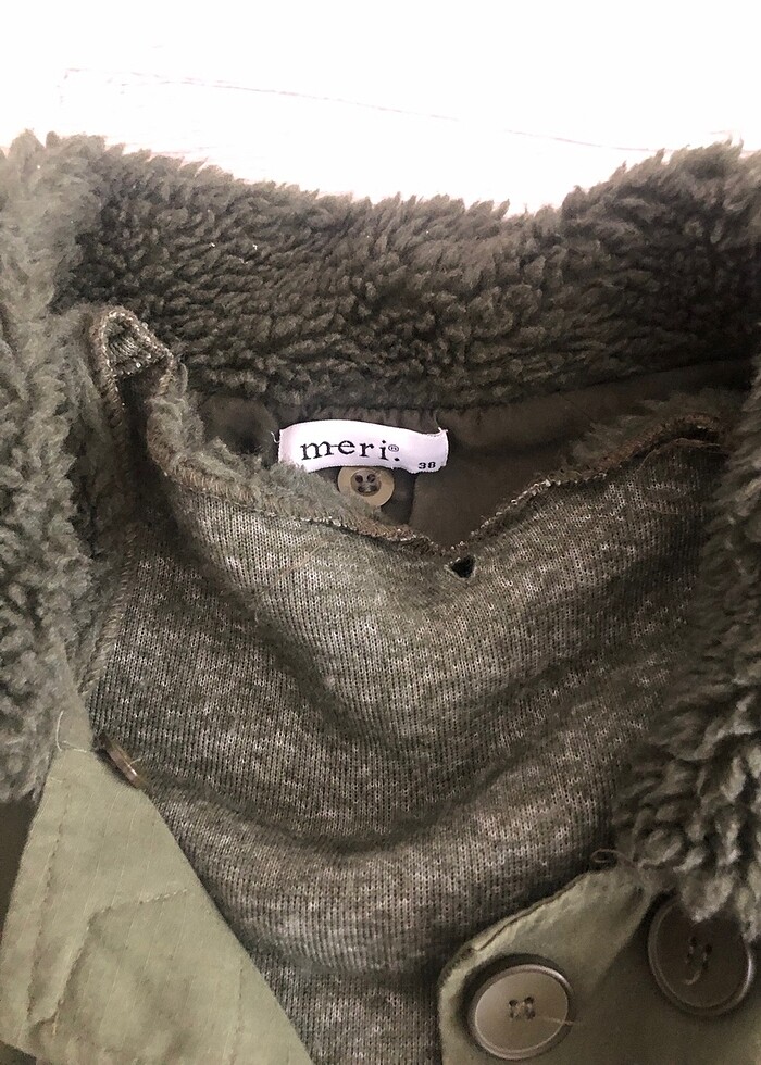 MERİ STORE polarlı trençkot - Görsel 2