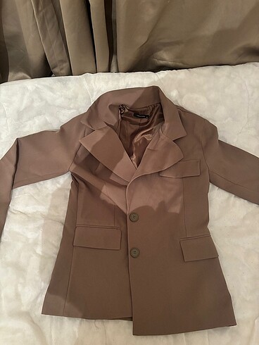 KAHVE BLAZER CEKET OVERSİZE