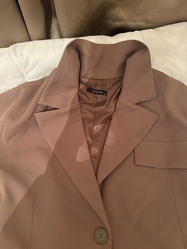 38 Beden kahverengi Renk KAHVE BLAZER CEKET OVERSİZE