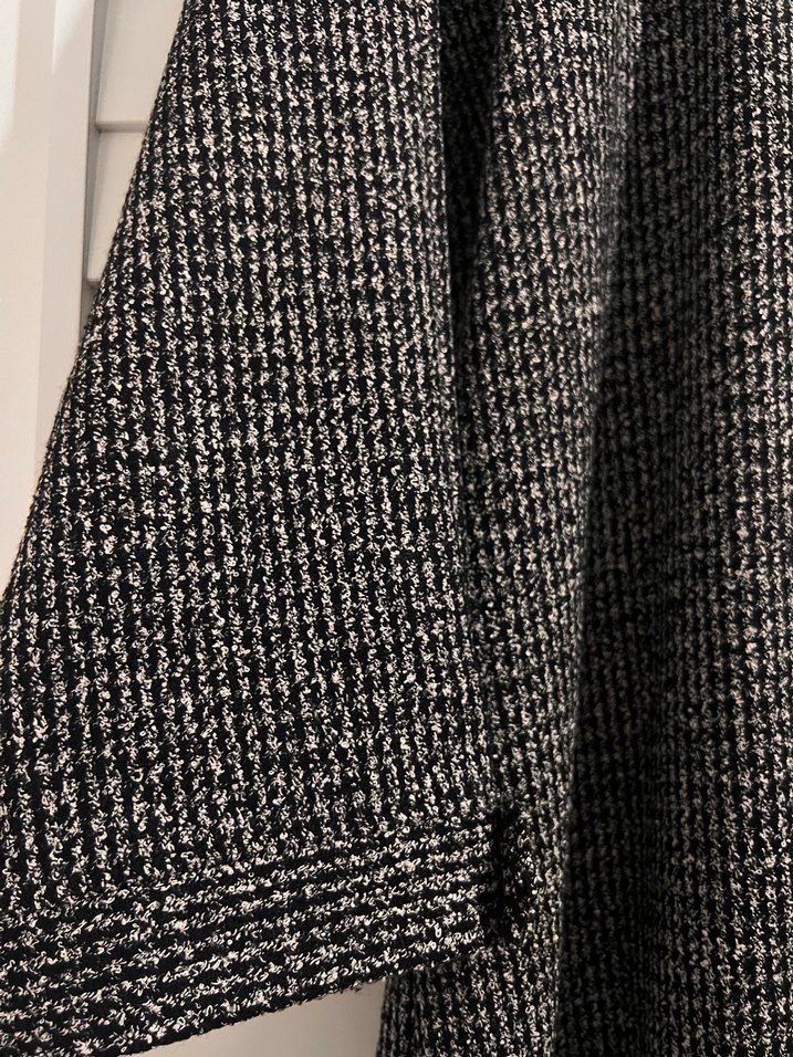 Gri Uzun Kadın İnce Kaşe Kaban - Görsel 3