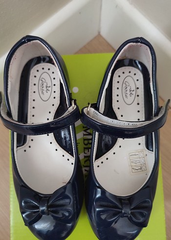 Kız Çocuk Lacivert Tokalı Bale Ayakkabısı - Görsel 2