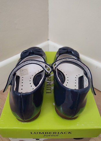 Kız Çocuk Lacivert Tokalı Bale Ayakkabısı - Görsel 5