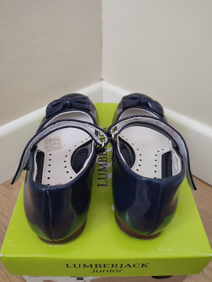 Kız Çocuk Lacivert Tokalı Bale Ayakkabısı - Görsel 5