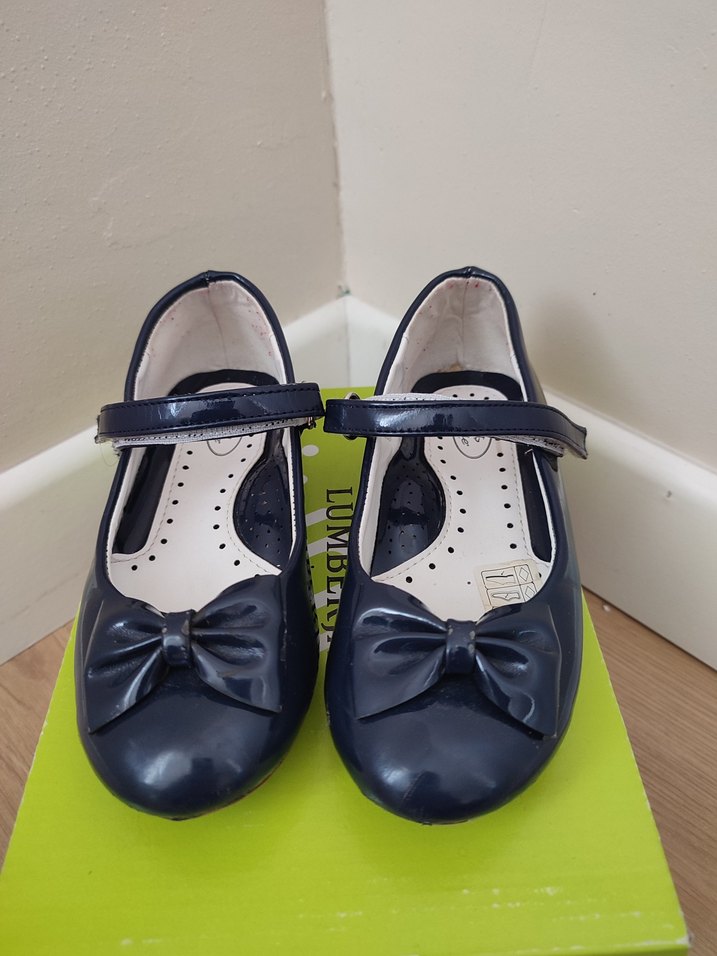 Kız Çocuk Lacivert Tokalı Bale Ayakkabısı - Görsel 4