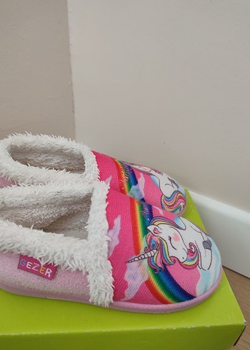 Gezer Renkli Unicorn Desenli Kız panduf - Görsel 3