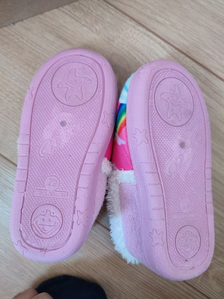 Gezer Renkli Unicorn Desenli Kız panduf - Görsel 5