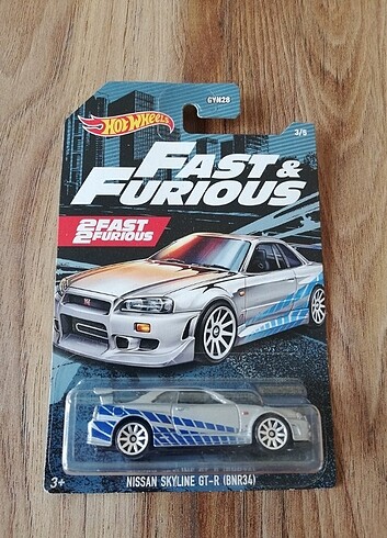 Hotwheels Nissan Skyline GT-R BNR34