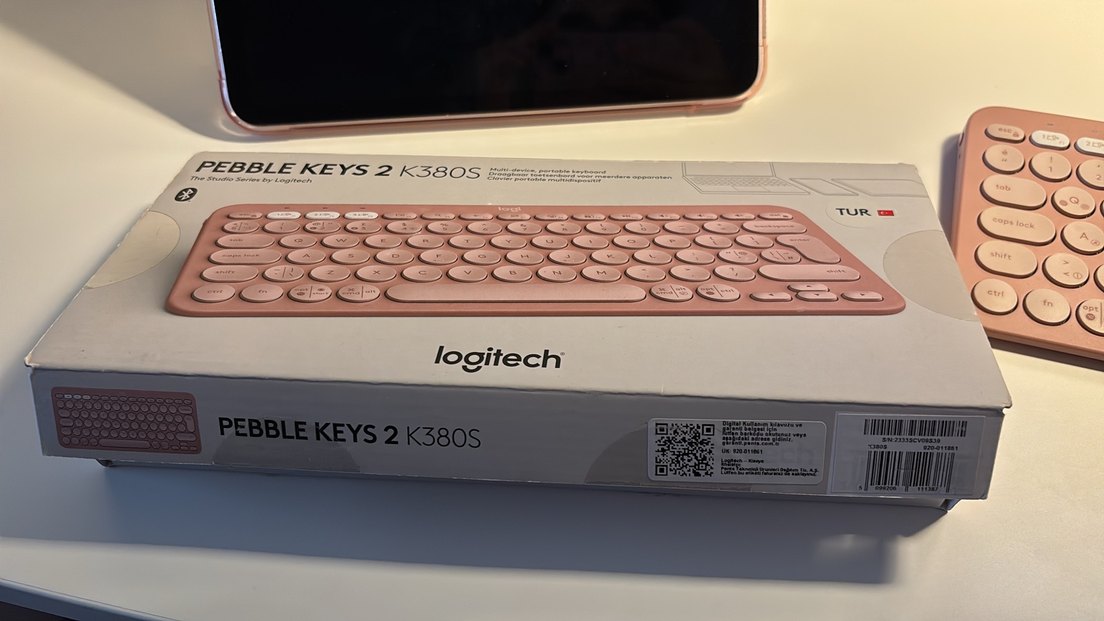 Logitech Pembe Pastel Klavye ve Mouse Seti - Görsel 4