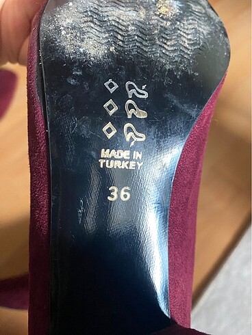 36 Beden bordo Renk Bordo topuklu ayakkabı