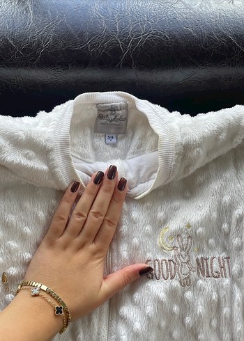 Babydola Bebek Kız Beyaz Fermuarlı Tulum