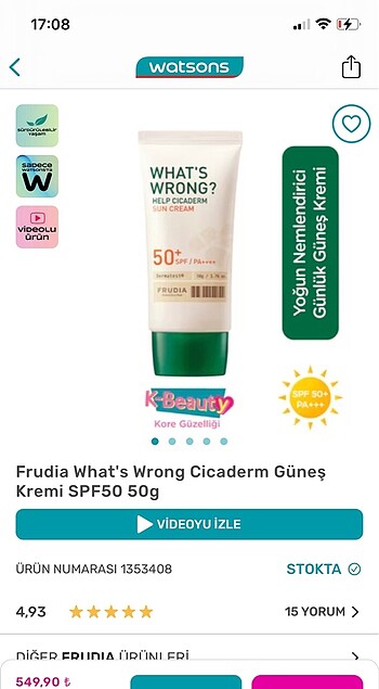 Güneş kremi açılmamış kutulu