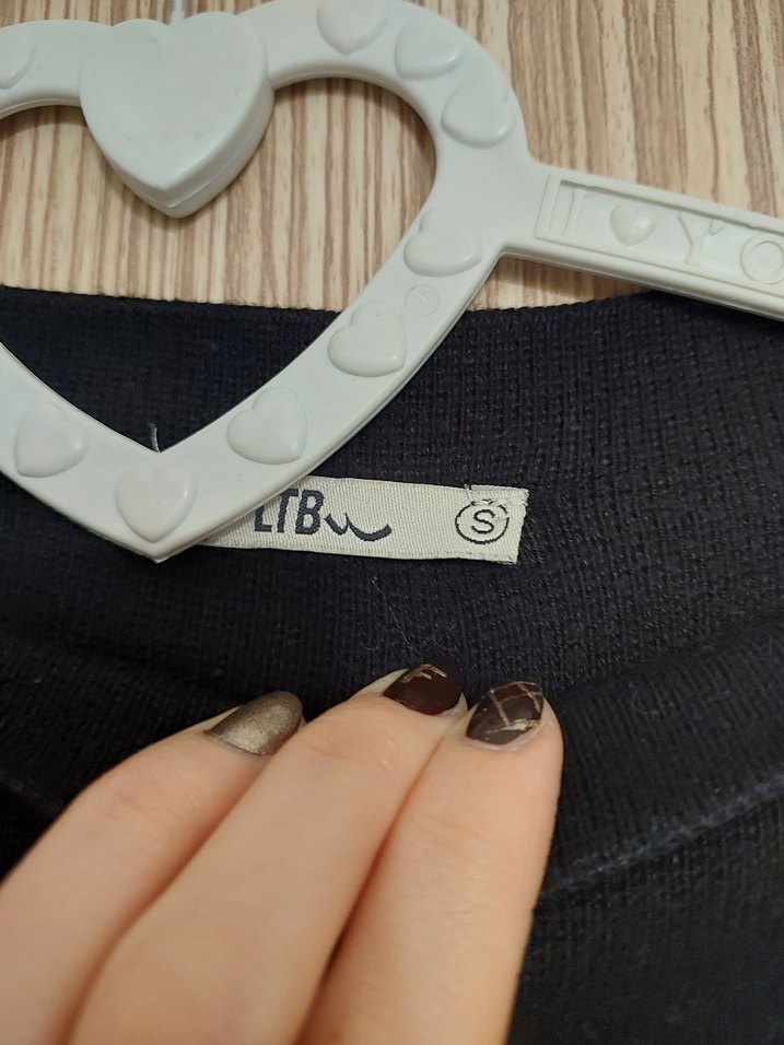 Çizgili Siyah Gri Kadın Kazak - Görsel 5