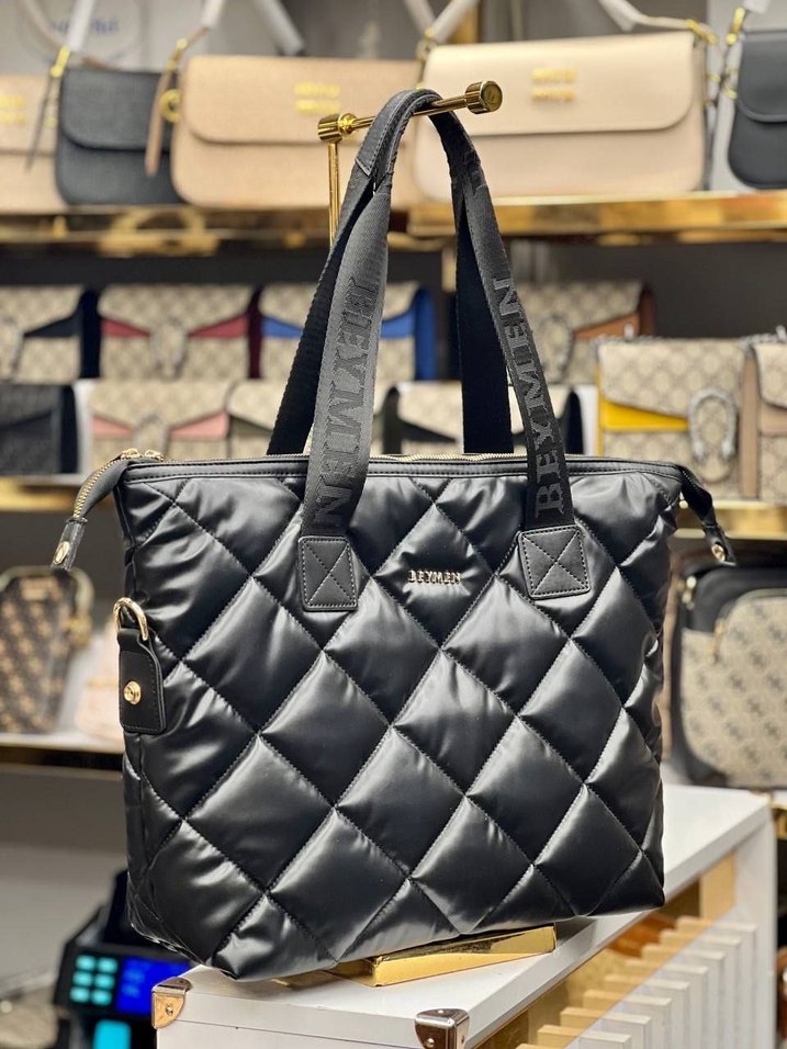 Bymen kapitone Kadın Omuz Çantası - Görsel 3