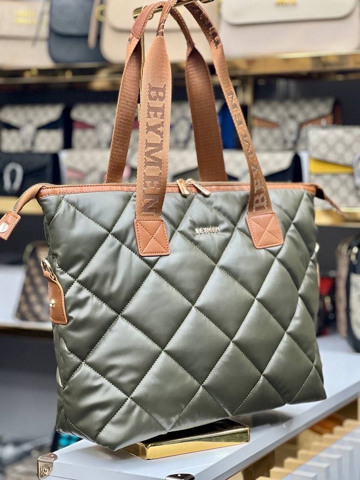 Bymen kapitone Kadın Omuz Çantası - Görsel 4