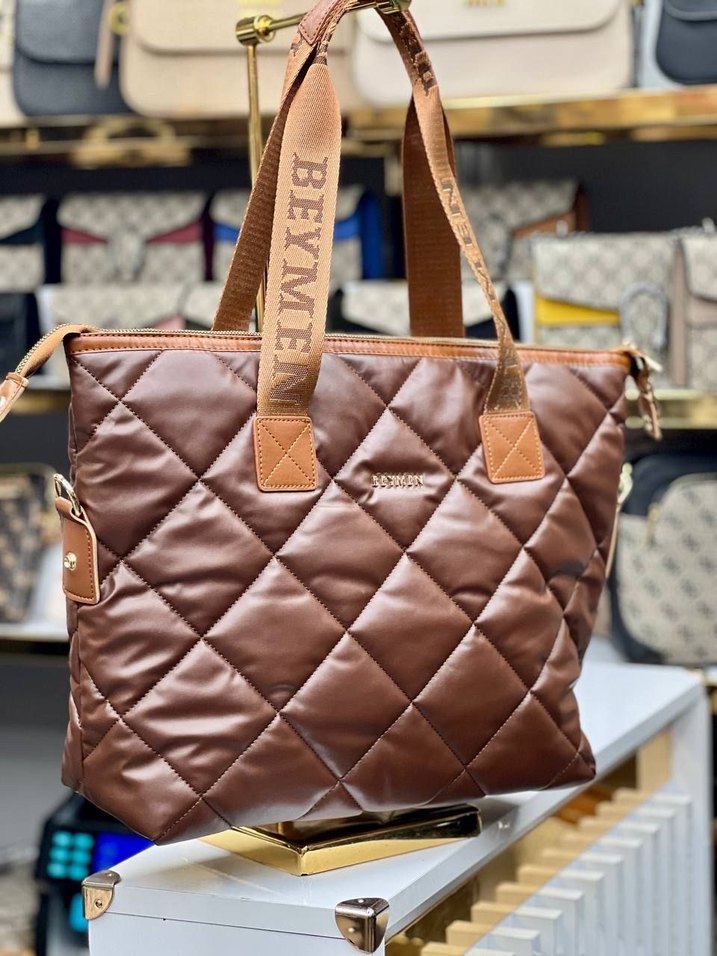 Bymen kapitone Kadın Omuz Çantası - Görsel 5