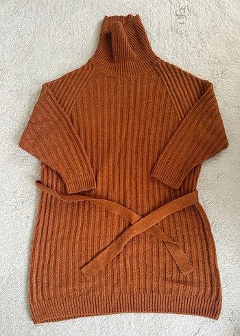 Kemerli Triko Elbise - Görsel 3