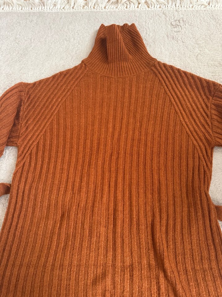 Kemerli Triko Elbise - Görsel 4