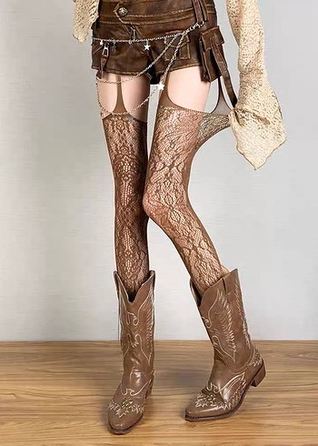 Jartiyerli çorap - Görsel 3