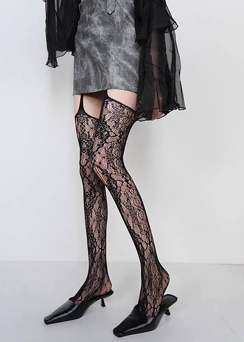 Jartiyerli çorap - Görsel 4