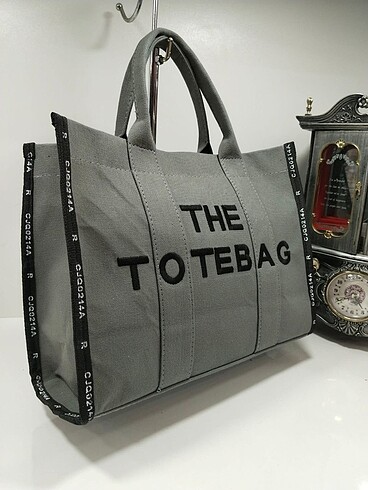  Beden The tote bag siyah gri